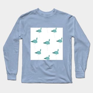 Blue Flamingos Long Sleeve T-Shirt